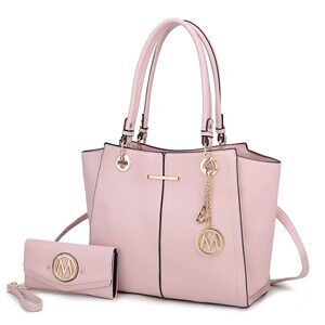 1506 Tote Bag , Vegan Leather Satchel Wristlet wallet Shoulder bag
